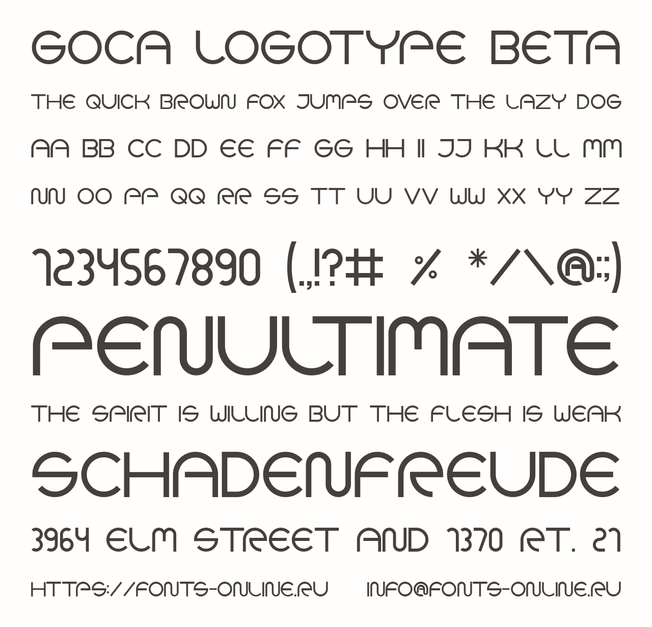 Goca logotype beta Free Font Download